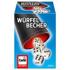 Yatzy, 6 Wuerfel, Wuerfelbecher, Yatzyblock - AGM