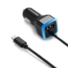 Fontastic MFI car charger für Apple iPhone lightning mit 1.0A schwarz - Fontastic
