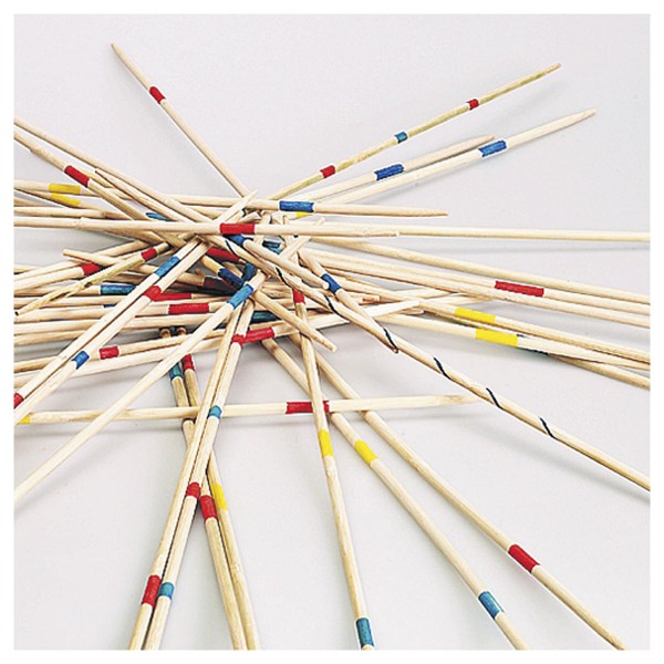 WEIBLE Mikado Maxi 50 cm, ø 6 mm, 41 Holzstäbe in Kunststoffetui - WEIBLE