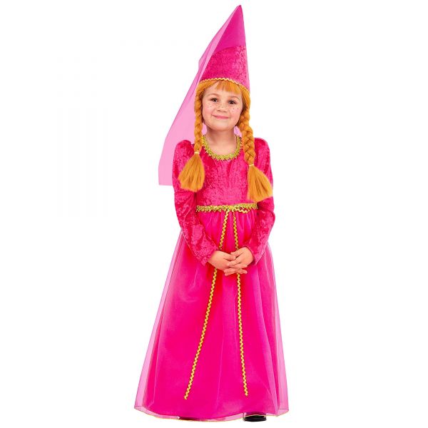Schlossmädchen (Kleid, Hut mit Schleier), 116 cm / 4-5 Jahre - Widmann