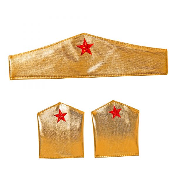 Tiara & Armstulpen Super Hero Girl, - Widmann