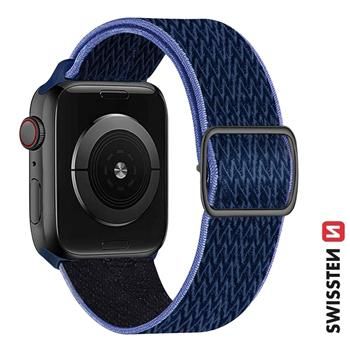 Swissten Nylonarmband für Apple Watch 42 / 44 / 45 / 49 mm BLUE/PURPLE (with buckle) - Swissten