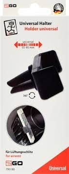 2GO Passivhalter Lueftung schwarz Spannweite 50-90mm - 2Go