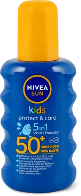 6362 Nivea Sun Spray 200ml Pump Protect&Care Kids F50 - Nivea