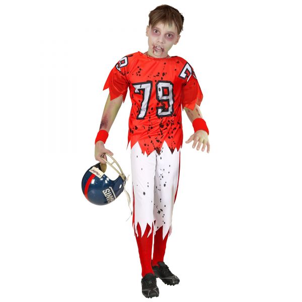 Zombie American Football Player (Muskelshirt, Hose), 158 cm / 11-13 Jahre - Widmann