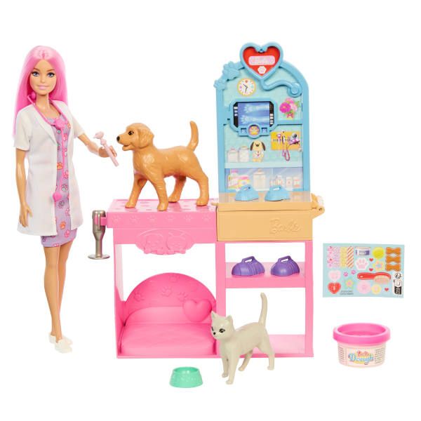 Barbie Fast Cast Pet Vet Clinic - Barbie