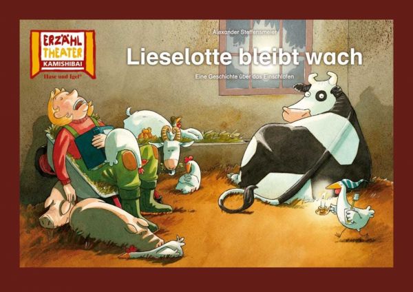 Kamishibai: Lieselotte bleibt wach: 12 Bildkarten für das Erzähltheater - Hase und Igel