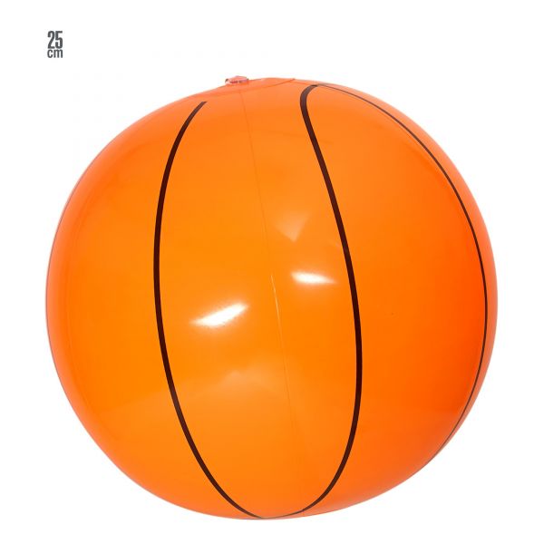 Aufblasbarer Basketball 25 cm, - Widmann