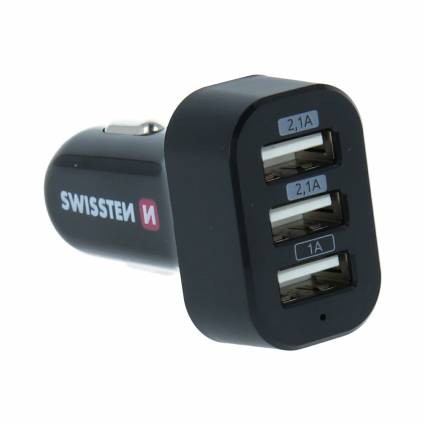 Swissten Car Charger mit 3x USB 5,2A Power - Swissten
