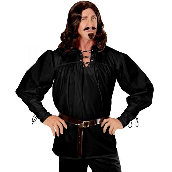 Hemd Schwertkämpfer für Mittelalter, Renaissance, Kolonialzeit, Musketier, Piraten, XL - Widmann