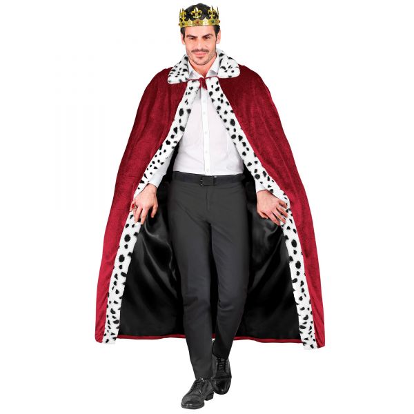 Bordeauxroter Königsumhang 140 cm - Widmann