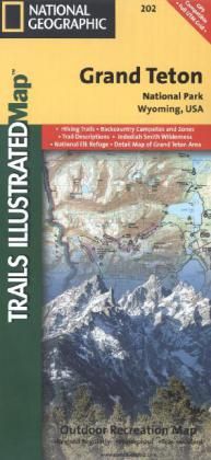 National Geographic Trails Illustrated Map Grand Teton National Park, Wyoming, USA: Hiking Trails, B - National Geograph...