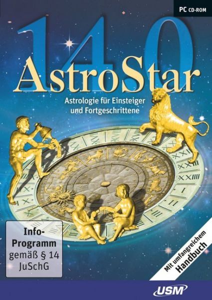 AstroStar 14.0, 1 CD-ROM: Astrologie für Einsteiger und Fortgeschrittene. Mit umfangreichem Handbuch - United Soft Media...