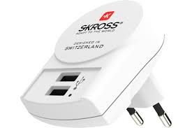 SKROSS Euro USB Charger (2xA) - SKROSS