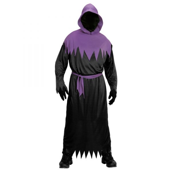 Phantom (Robe mit Kapuze und Maske Unsichtbares Gesicht, Gürtel), XL - Widmann