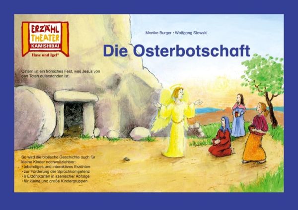 Kamishibai: Die Osterbotschaft: 6 Bildkarten für das Erzähltheater - Hase und Igel