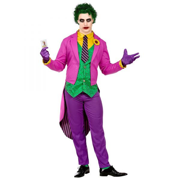 Evil Clown (Frack mit Hemd und Weste, Hose, Krawatte, Handschuhe), XL - Widmann