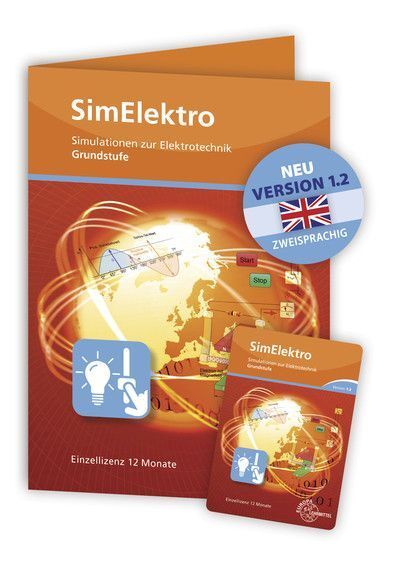 SimElektro - Grundstufe 1.2 Einzellizenz Freischaltcode auf Keycard: Simulation zur Elektrotechnik G - Europa-Lehrmittel