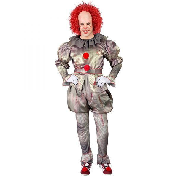 Killer Clown (Hemd, Hose, Shorts, Gürtel, Überschuhe), L - Widmann