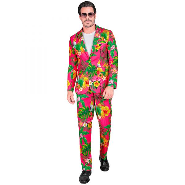 Neon Copacabana Party Fashion Anzug (Jackett, Hose), XL - Widmann