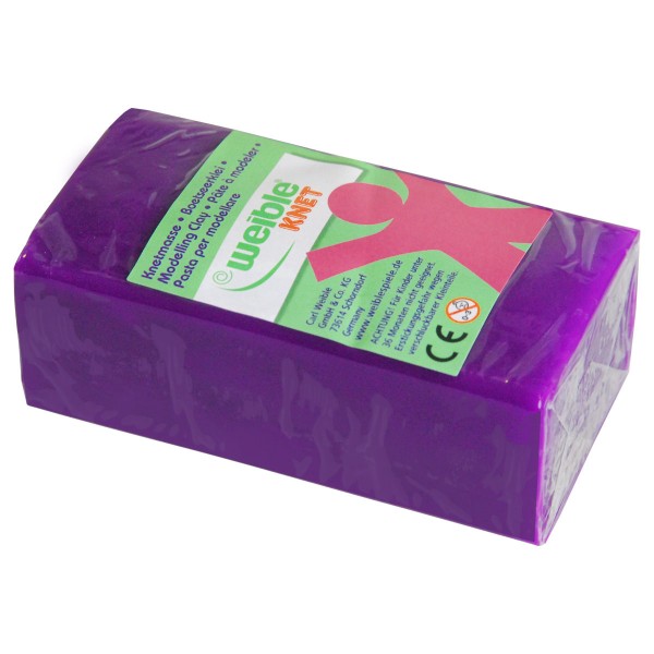 WEIBLE Blockknete 250 g, pink 110x55x38 mm, trocknet nicht aus - WEIBLE