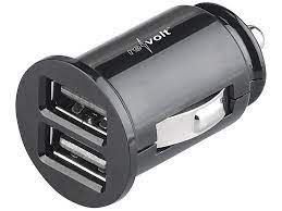 2GO 2xUSB 3A Auto Zigarettenanzuender Kfz-Lader 12/24V Schwarz - 2Go