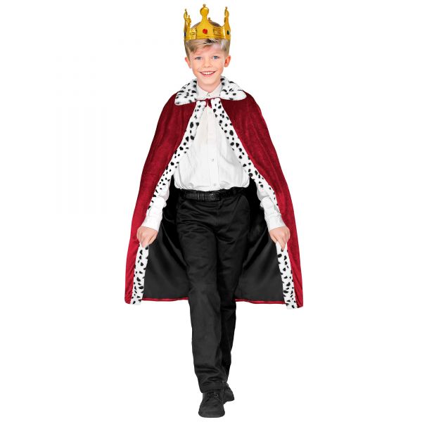 Bordeauxroter Königsumhang 90 cm - Widmann