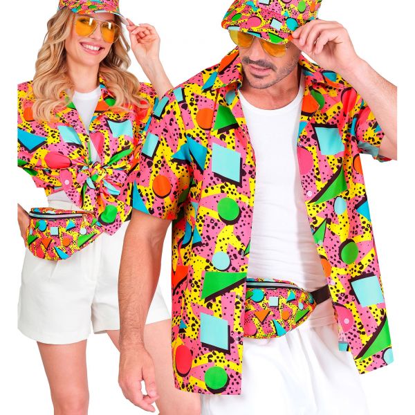 The 80s Funky Fashion - Funky Pink (Hemd), XXL - Widmann