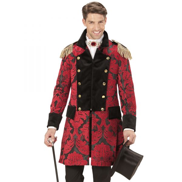 Roter Paradefrack Jacquard für Herren, XL - Widmann