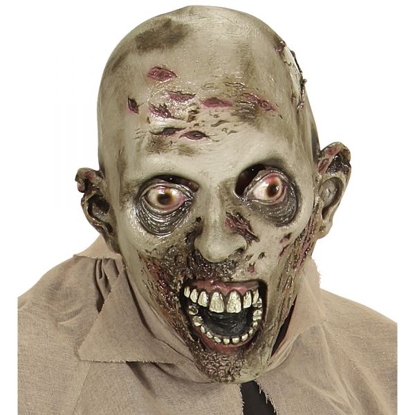 Maske Leprakranker Zombie, - Widmann