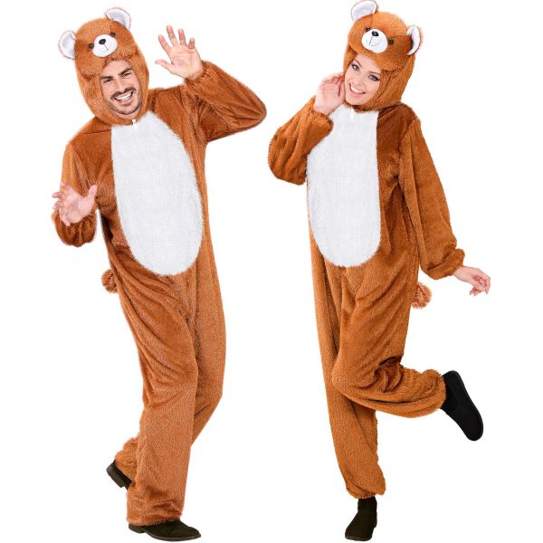 Bär Funny (Overall mit Maske), M/L - H 175 cm - Widmann