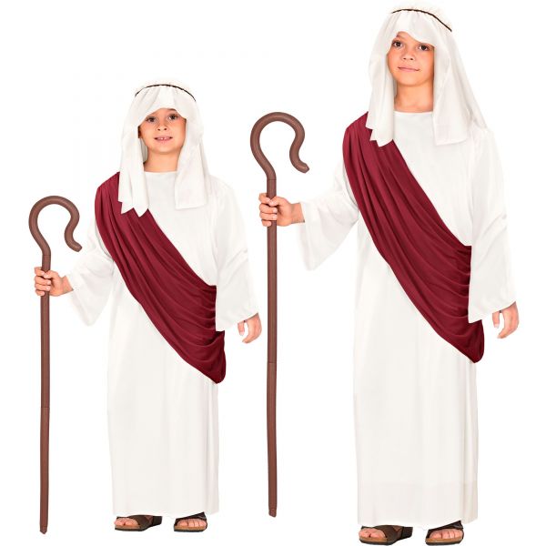 Messias (Tunika, Toga, Kopfbedeckung), 128 cm / 5-7 Jahre - Widmann