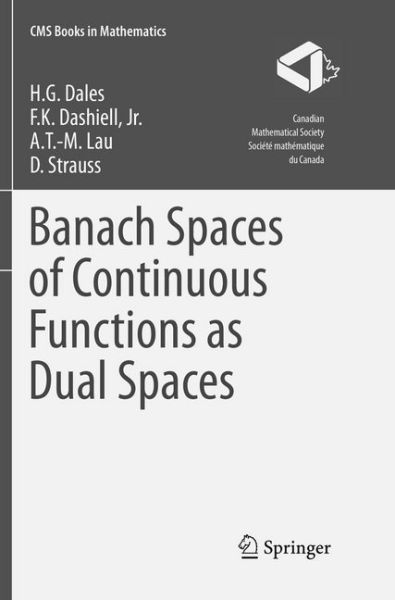 Banach Spaces of Continuous Functions as Dual Spaces - Springer Berlin,S...