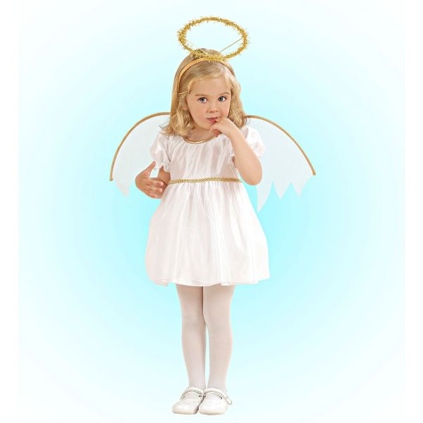 Engel (Kleid, Flügel, Heiligenschein), 104 cm / 2-3 Jahre - Widmann