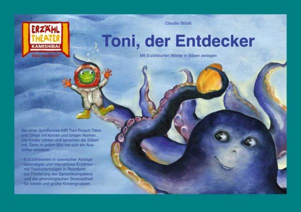 Kamishibai: Toni, der Entdecker: 6 Bildkarten für das Erzähltheater - Hase und Igel
