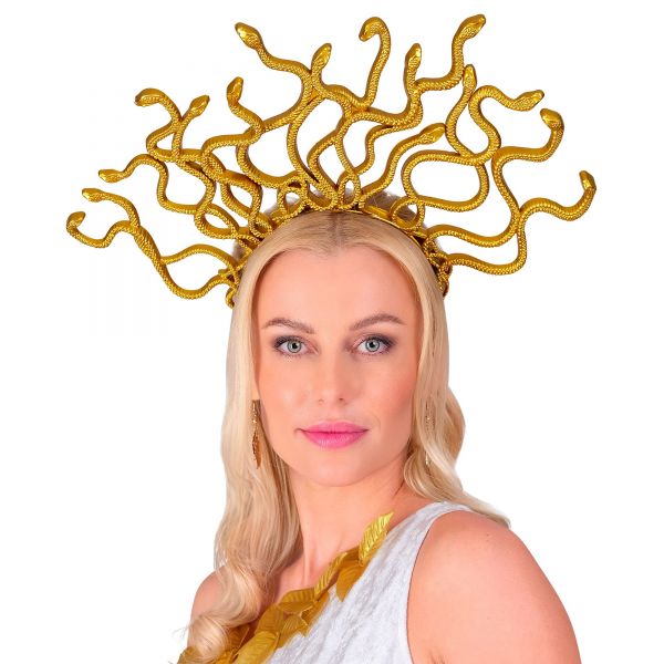 Goldener Medusa Haarreif - Widmann
